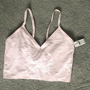 Baby Pink Lace Bralette Size L